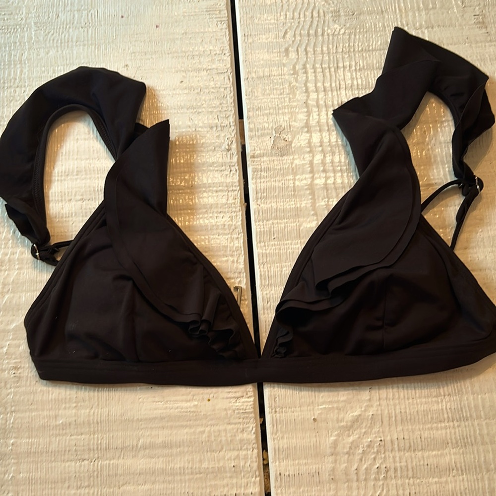Michael Kors black bikini top small